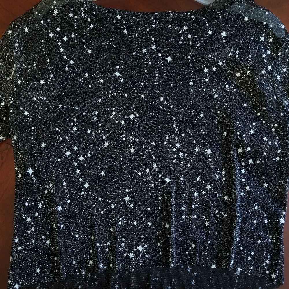 Constellation sheer top
